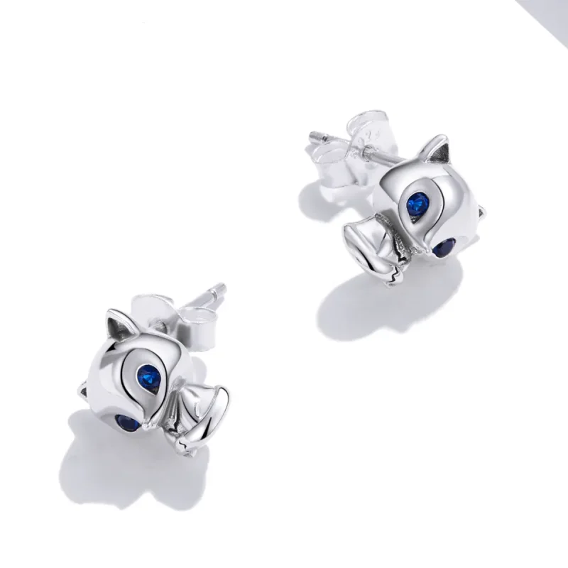 (bilde for) Pandora Style Sølv Lovely Fox Stud øredobber - SCE1084 - Vis 2