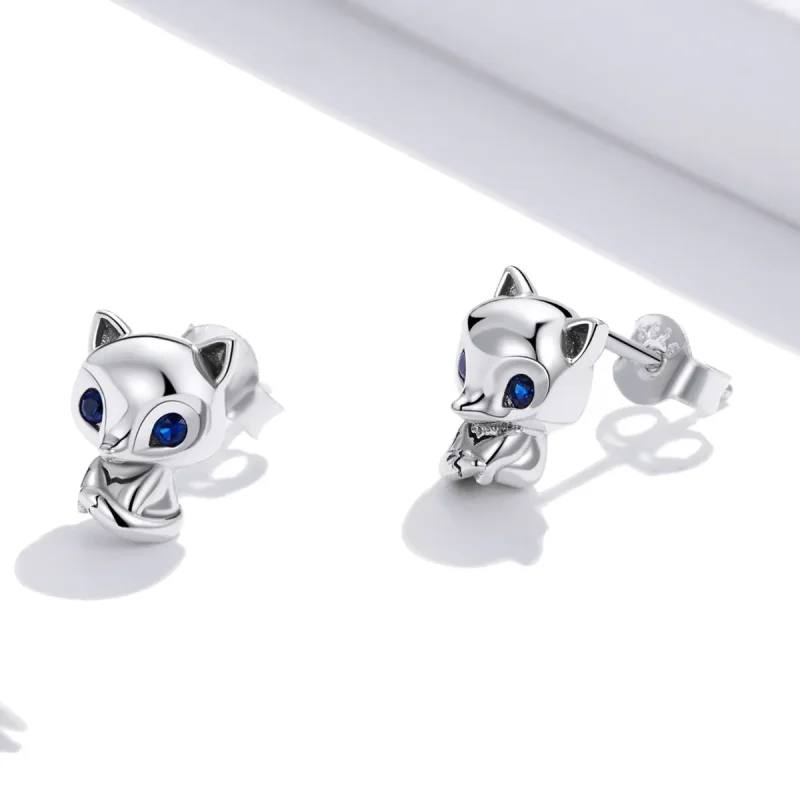 (bilde for) Pandora Style Sølv Lovely Fox Stud øredobber - SCE1084 - Vis 4