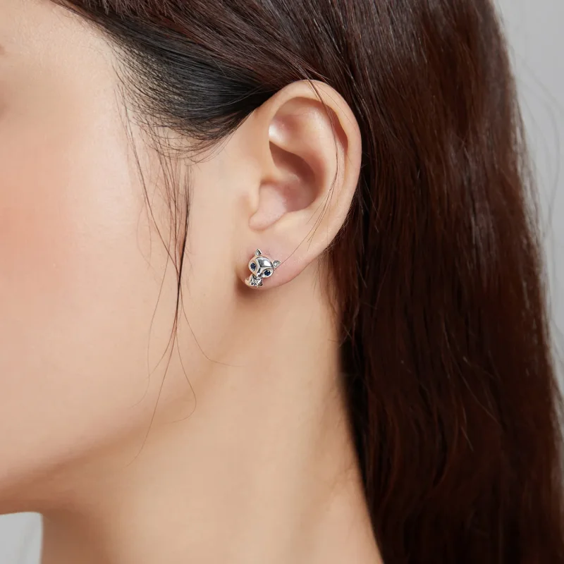 (bilde for) Pandora Style Sølv Lovely Fox Stud øredobber - SCE1084 - Vis 5