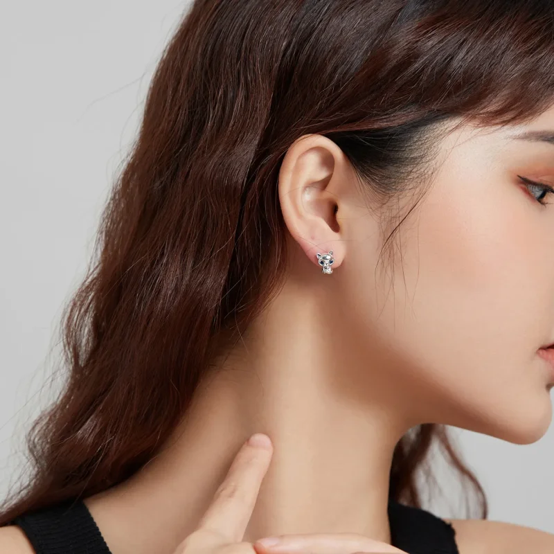 (bilde for) Pandora Style Sølv Lovely Fox Stud øredobber - SCE1084 - Vis 7