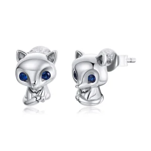 (bilde for) Pandora Style Sølv Lovely Fox Stud øredobber - SCE1084