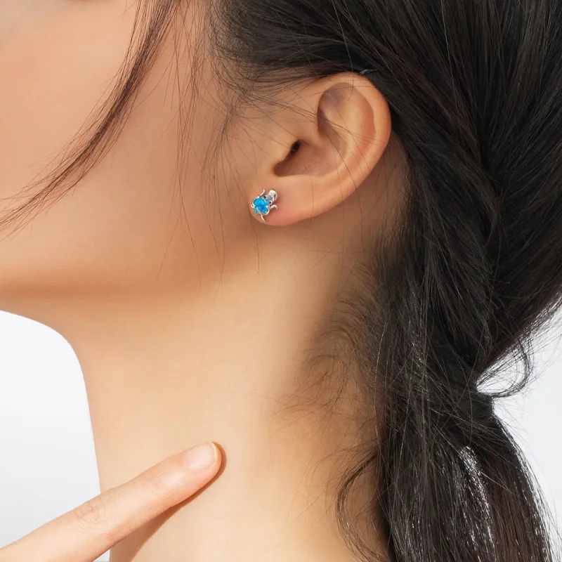 (bilde for) Pandora Style Sølv Lovely Octopus Stud øredobber - SCE881 - Vis 6