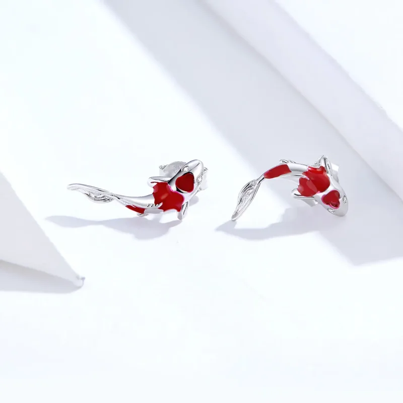 (bilde for) Pandora Style Sølv Lucky Koi øredobber - SCE812 - Vis 4