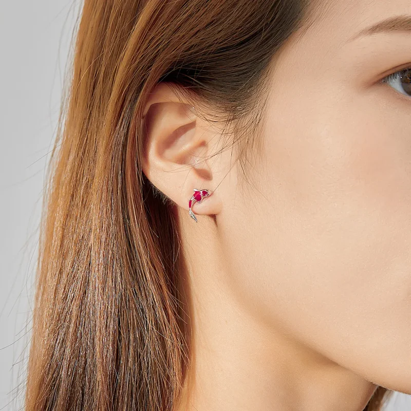 (bilde for) Pandora Style Sølv Lucky Koi øredobber - SCE812 - Vis 7