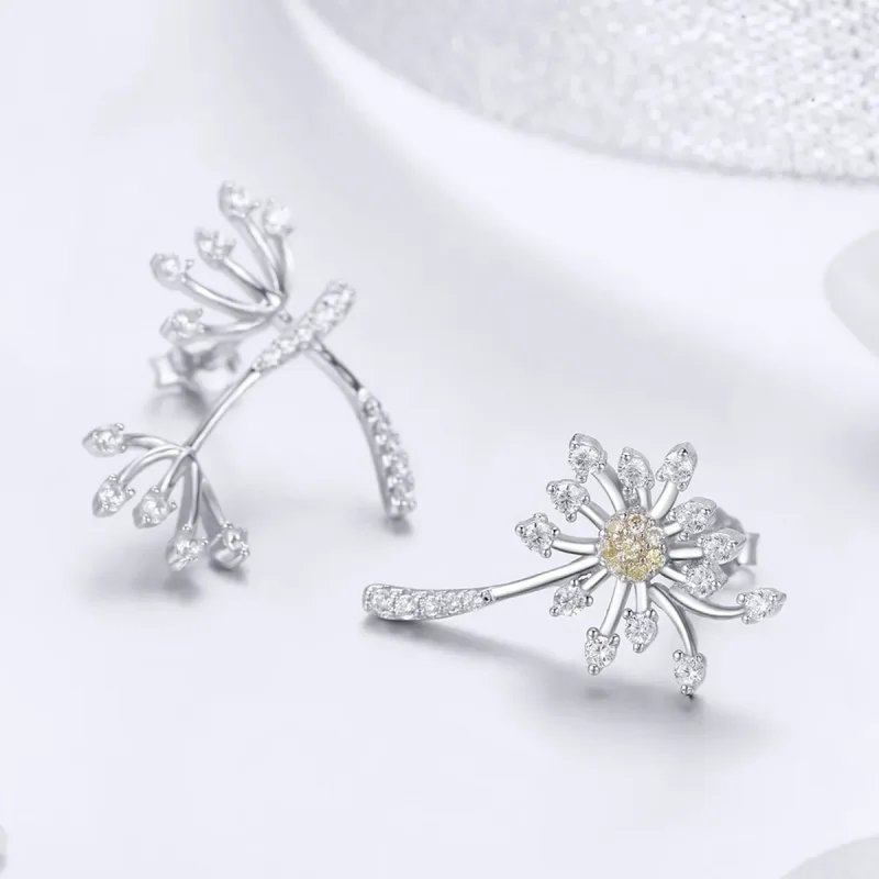 (bilde for) Pandora Style Sølv Løvetann Love Stud øredobber - SCE506 - Vis 2