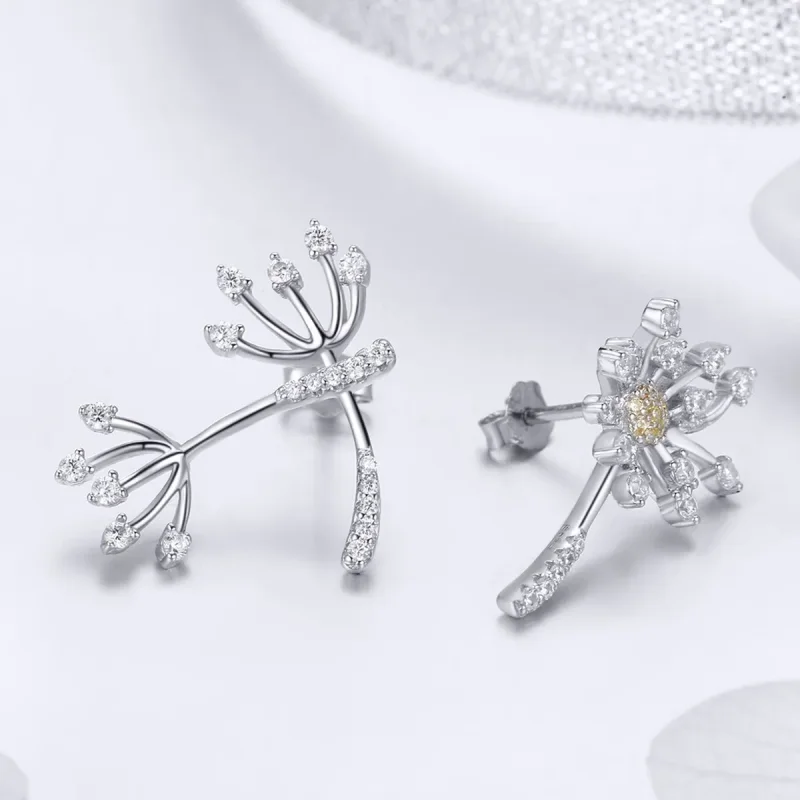 (bilde for) Pandora Style Sølv Løvetann Love Stud øredobber - SCE506 - Vis 3