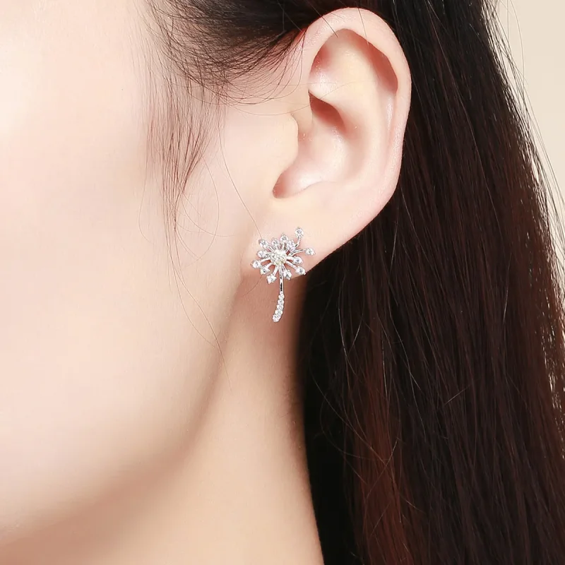 (bilde for) Pandora Style Sølv Løvetann Love Stud øredobber - SCE506 - Vis 5