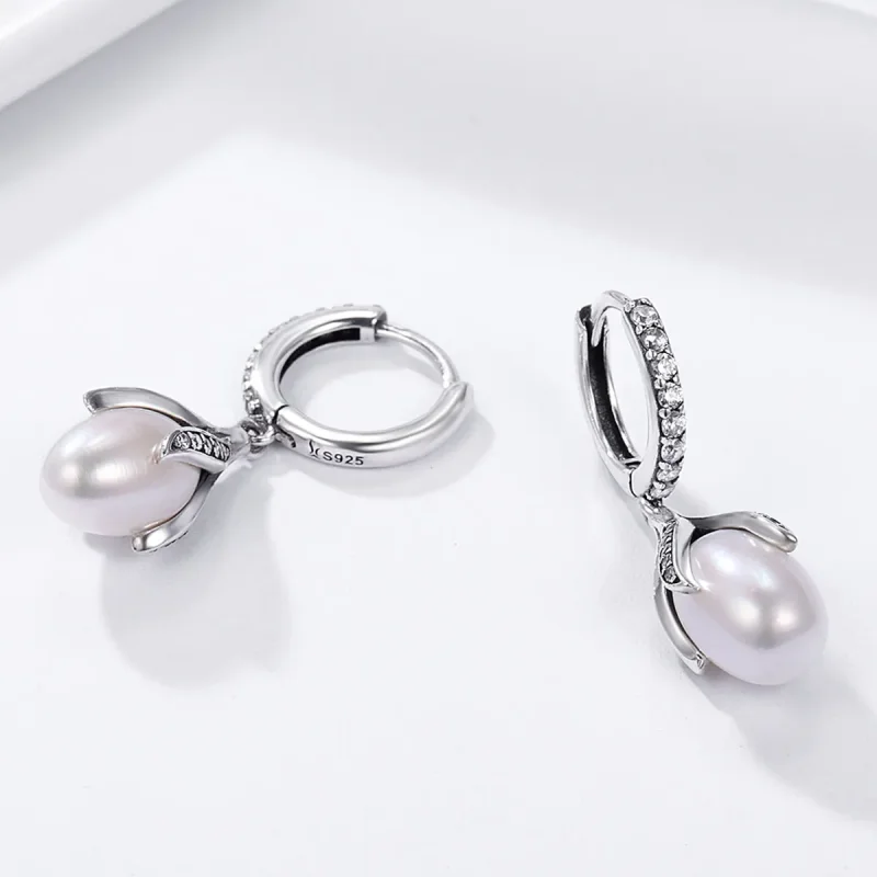 (bilde for) Pandora Style Sølv Mimosa Bud øredobber - SCE259 - Vis 4