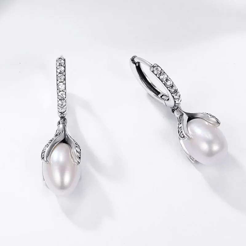(bilde for) Pandora Style Sølv Mimosa Bud øredobber - SCE259 - Vis 5