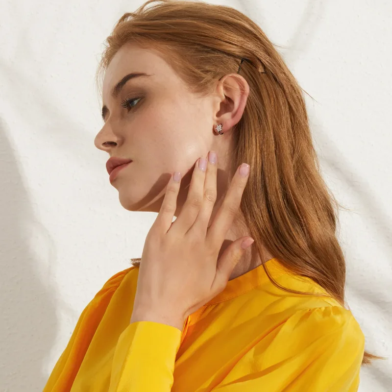 (bilde for) Pandora Style Sølv Moon & Star Hoop øredobber - BSE289 - Vis 7