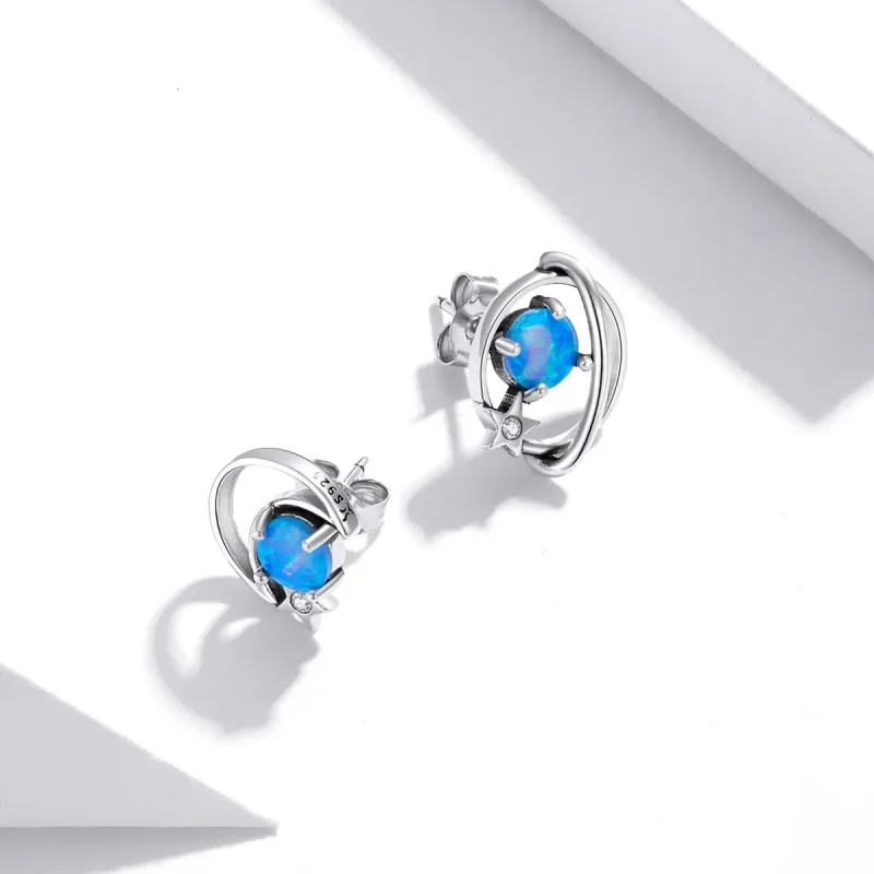 (bilde for) Pandora Style Sølv Mysterious Planet Stud øredobber - SCE1133 - Vis 2
