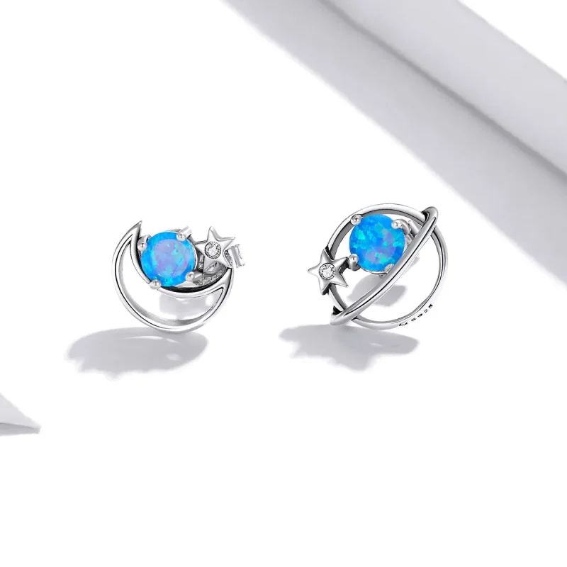 (bilde for) Pandora Style Sølv Mysterious Planet Stud øredobber - SCE1133 - Vis 3
