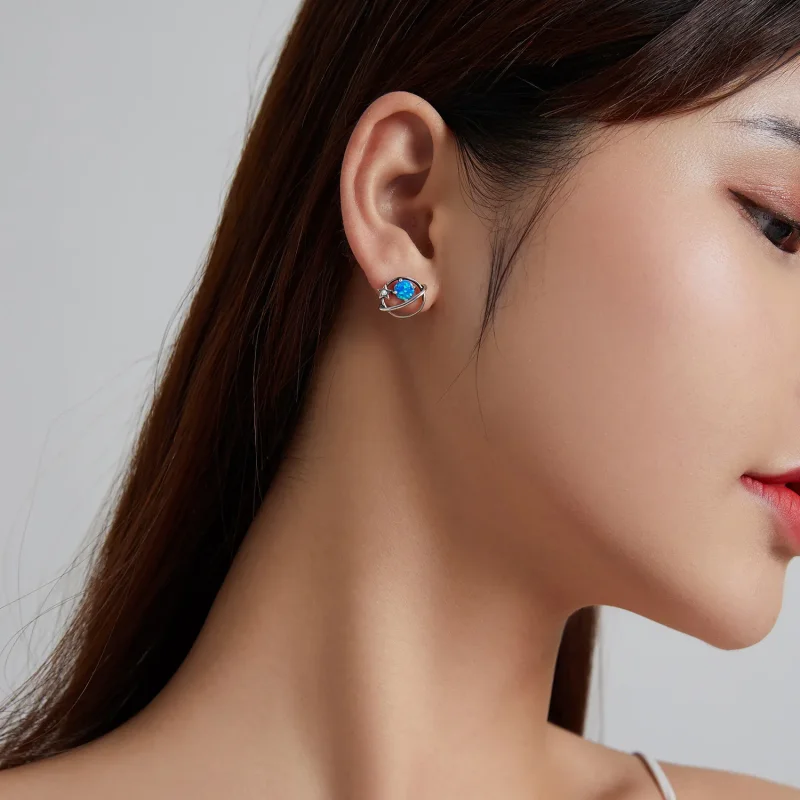 (bilde for) Pandora Style Sølv Mysterious Planet Stud øredobber - SCE1133 - Vis 5