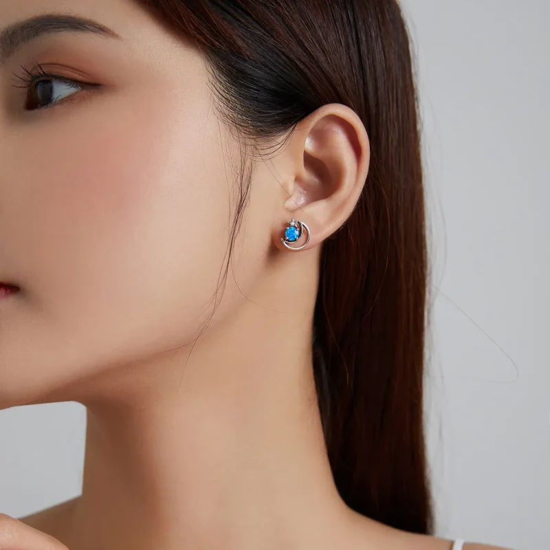 (bilde for) Pandora Style Sølv Mysterious Planet Stud øredobber - SCE1133 - Vis 6