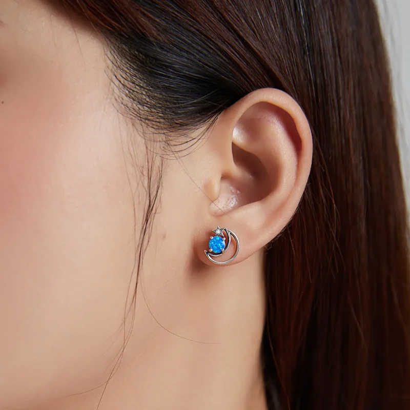 (bilde for) Pandora Style Sølv Mysterious Planet Stud øredobber - SCE1133 - Vis 7