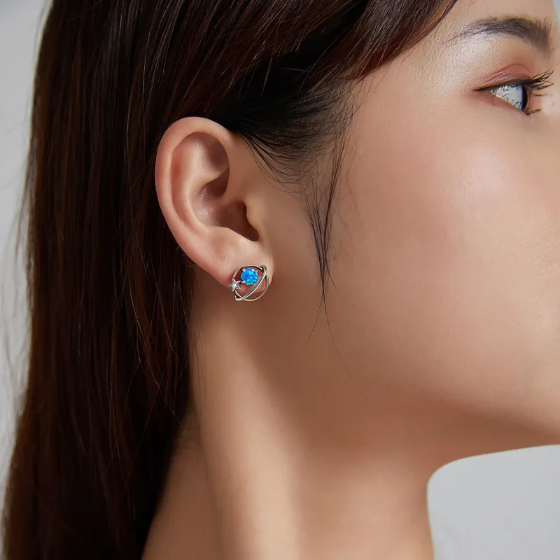 (bilde for) Pandora Style Sølv Mysterious Planet Stud øredobber - SCE1133 - Vis 9