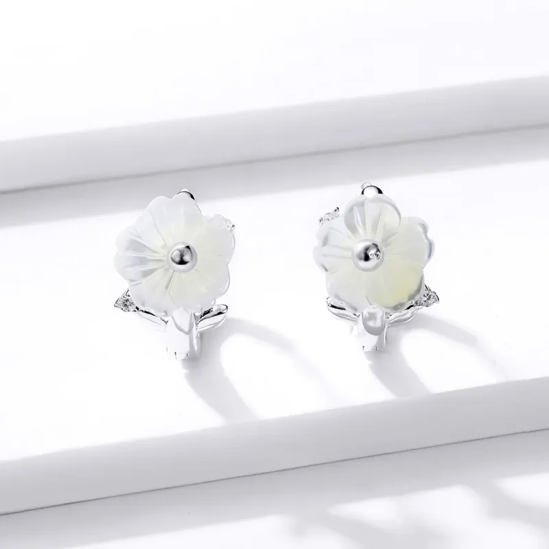 (bilde for) Pandora Style Sølv Pure Flowers Hoop øredobber - BSE321 - Vis 2