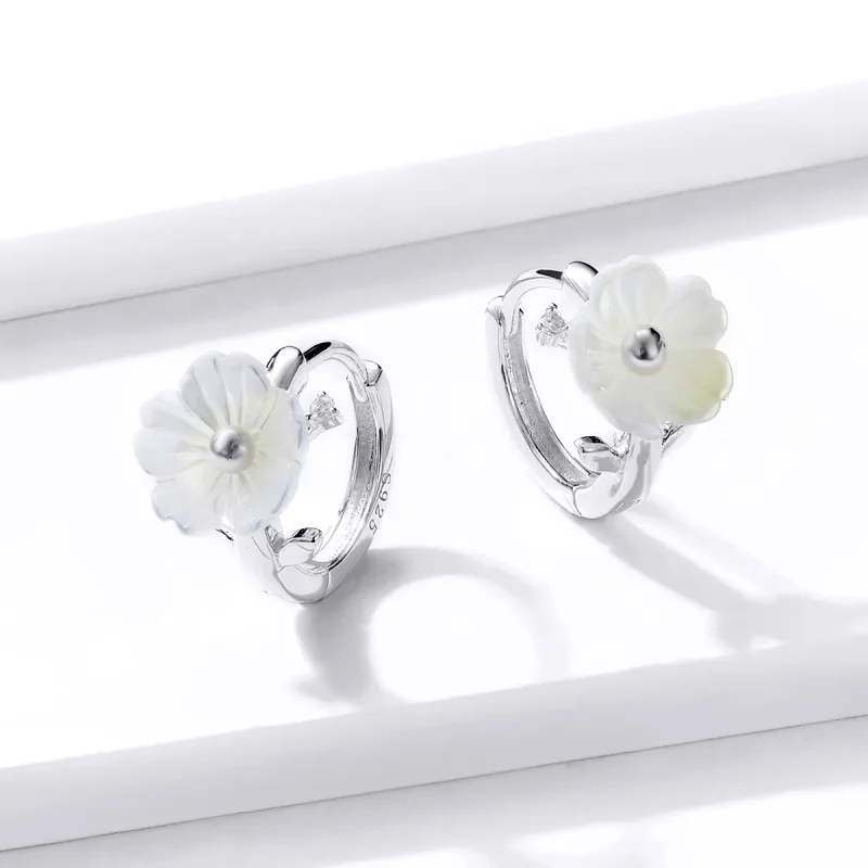 (bilde for) Pandora Style Sølv Pure Flowers Hoop øredobber - BSE321 - Vis 3