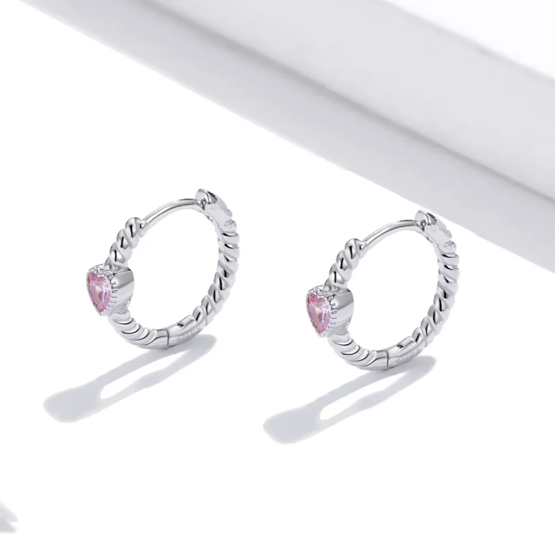 (bilde for) Pandora Style Sølv Pure Love Hoop øredobber - SCE1081 - Vis 3