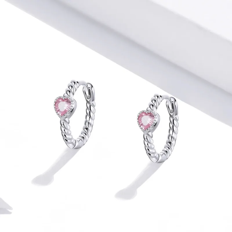 (bilde for) Pandora Style Sølv Pure Love Hoop øredobber - SCE1081 - Vis 4