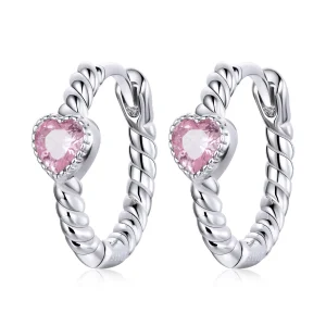 (bilde for) Pandora Style Sølv Pure Love Hoop øredobber - SCE1081