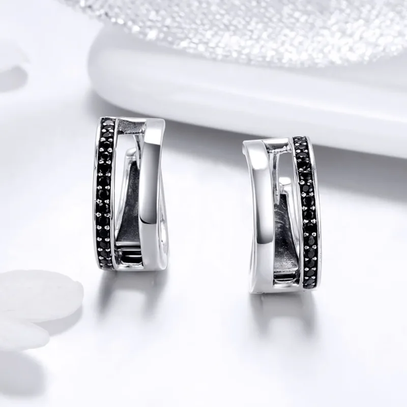 (bilde for) Pandora Style Sølv Pure Love Hoop øredobber - SCE444 - Vis 2
