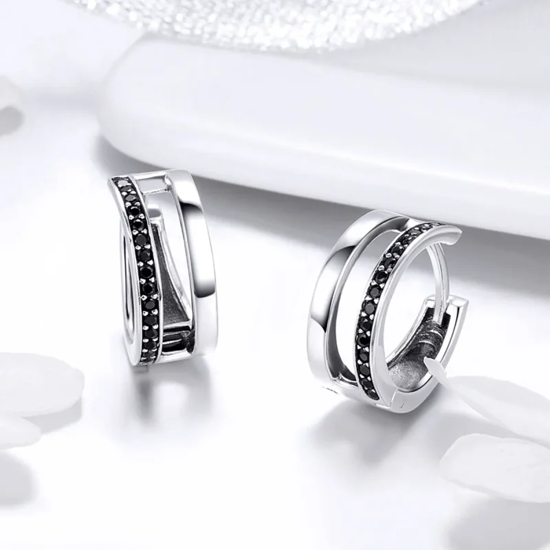 (bilde for) Pandora Style Sølv Pure Love Hoop øredobber - SCE444 - Vis 3