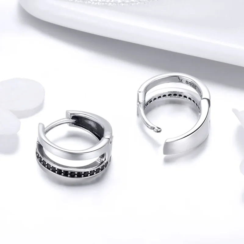 (bilde for) Pandora Style Sølv Pure Love Hoop øredobber - SCE444 - Vis 4