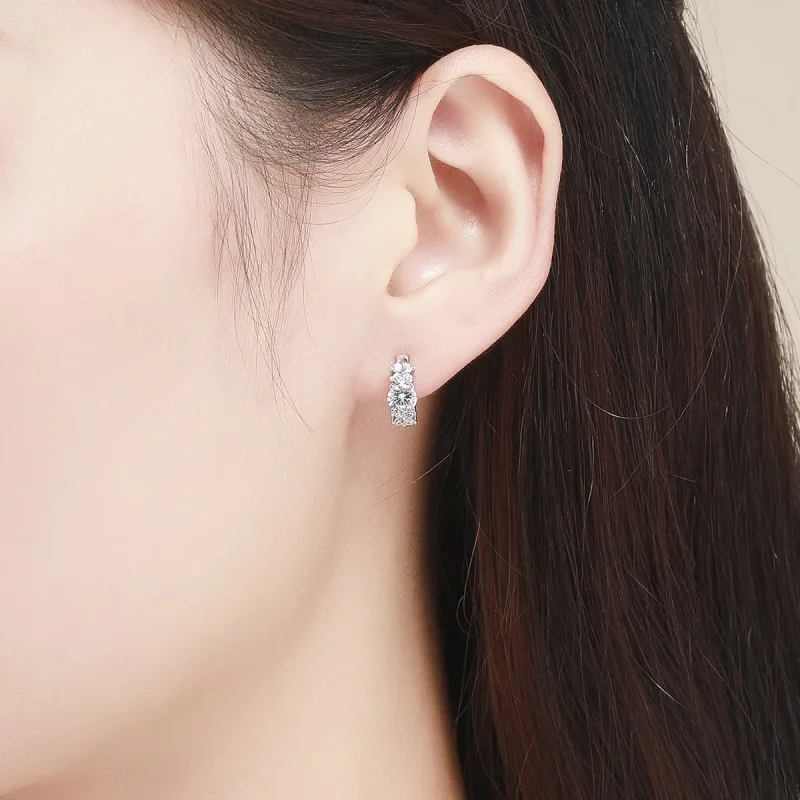 (bilde for) Pandora Style Sølv Romantic Shine Hoop øredobber - SCE485 - Vis 5