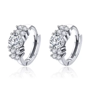 (bilde for) Pandora Style Sølv Romantic Shine Hoop øredobber - SCE485