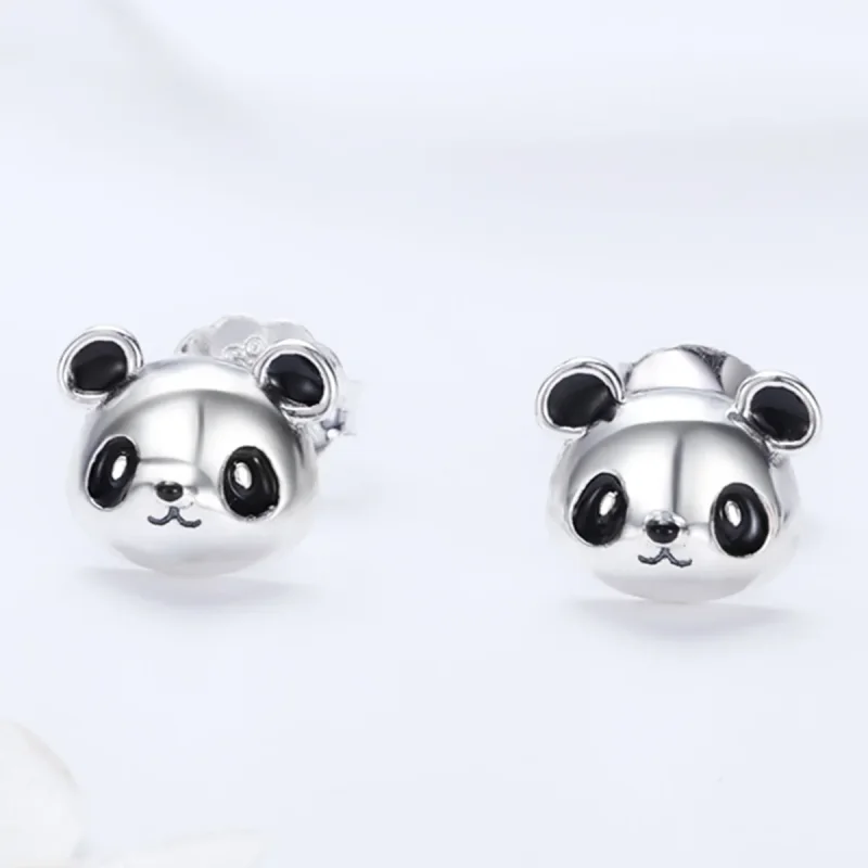 (bilde for) Pandora Style Sølv Søte Panda øredobber - SCE386 - Vis 2