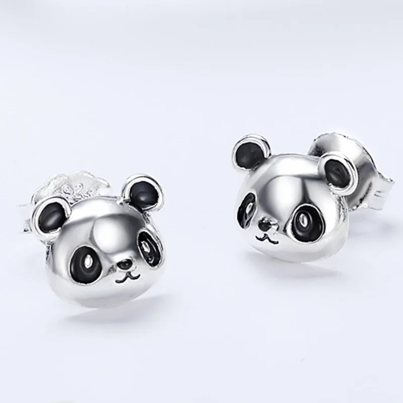 (bilde for) Pandora Style Sølv Søte Panda øredobber - SCE386 - Vis 3