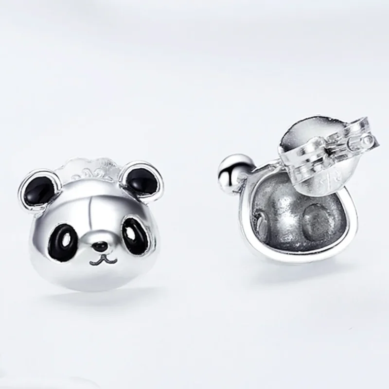 (bilde for) Pandora Style Sølv Søte Panda øredobber - SCE386 - Vis 4