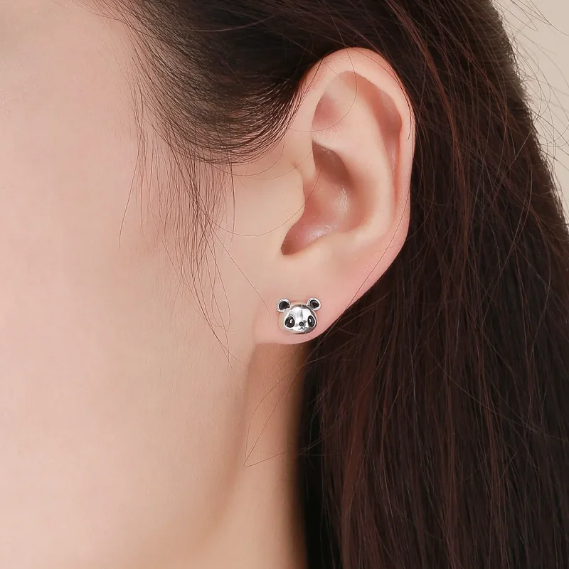(bilde for) Pandora Style Sølv Søte Panda øredobber - SCE386 - Vis 5