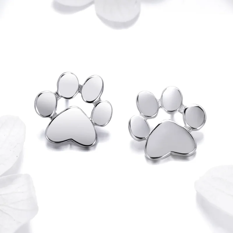 (bilde for) Pandora Style Sølv Søte Paw Stud øredobber - SCE407-2 - Vis 2