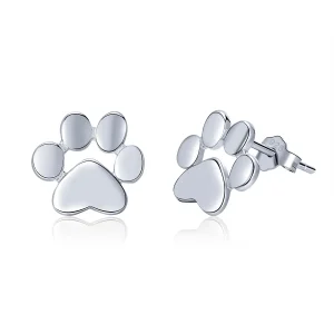 (bilde for) Pandora Style Sølv Søte Paw Stud øredobber - SCE407-2