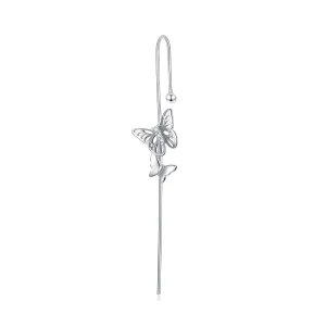 (bilde for) Pandora Style Sølv Stilige Ear Needles Dingle øredobber - SCE1132