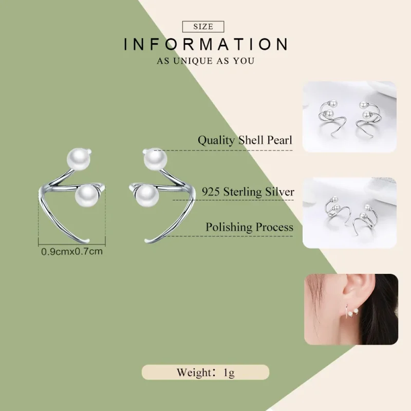 (bilde for) Pandora Style Sølv Tender You Stud øredobber - SCE306 - Vis 4
