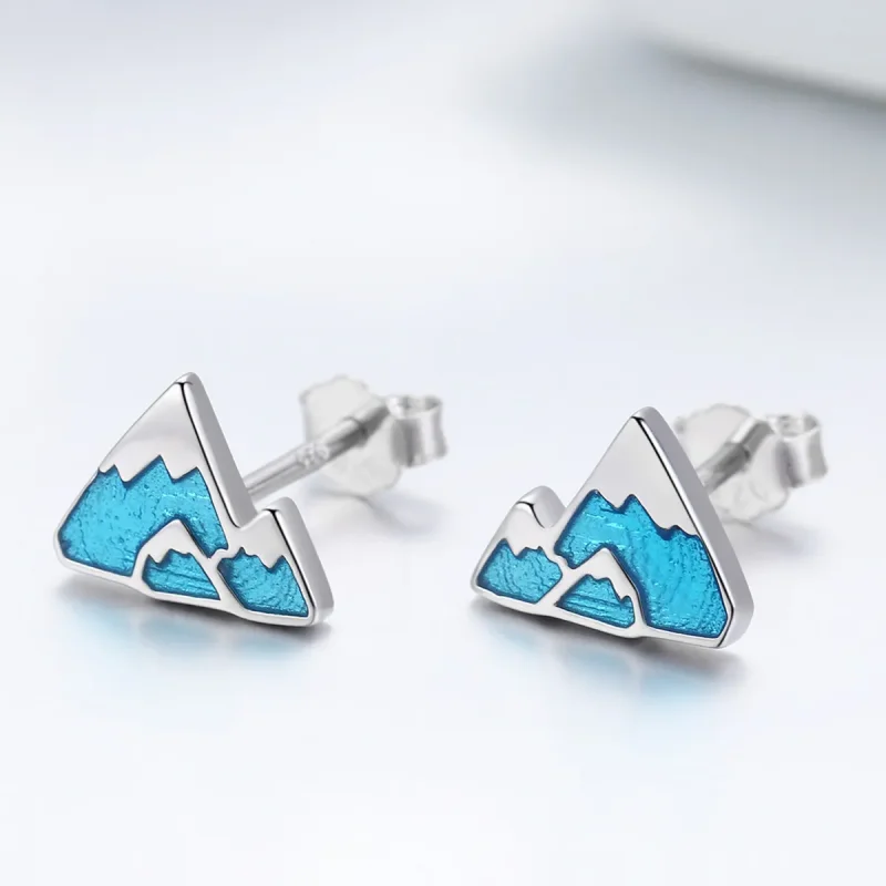 (bilde for) Pandora Style Sølv unike Iceberg Stud øredobber - SCE475 - Vis 2