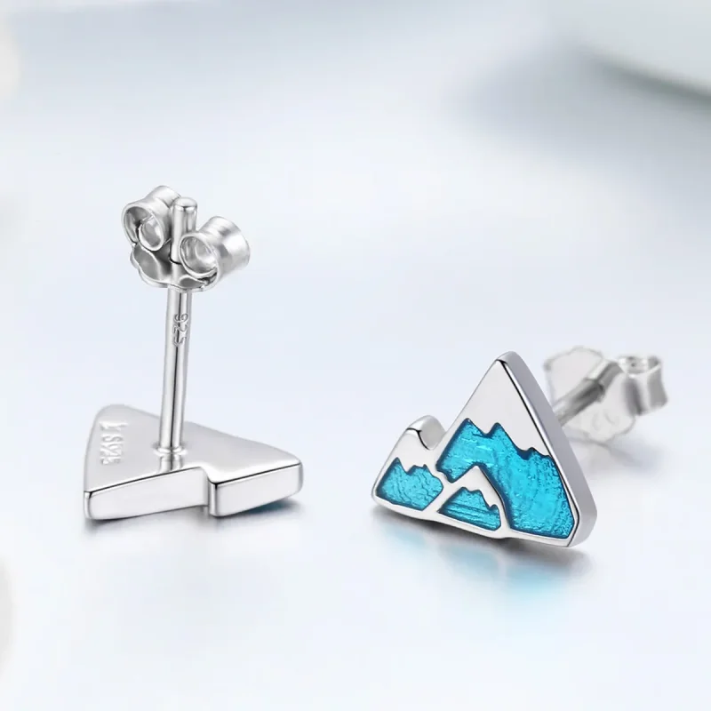 (bilde for) Pandora Style Sølv unike Iceberg Stud øredobber - SCE475 - Vis 3