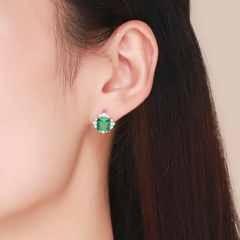 (bilde for) Pandora Style Sølvgrønne Aurora ørepynt - SCE540 - Vis 4