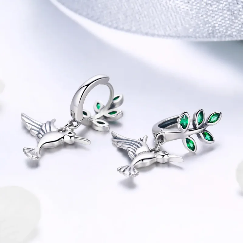 (bilde for) Pandora Style Sølvhilsener Fra Hummingbirds Stud øredobber - SCE464 - Vis 4