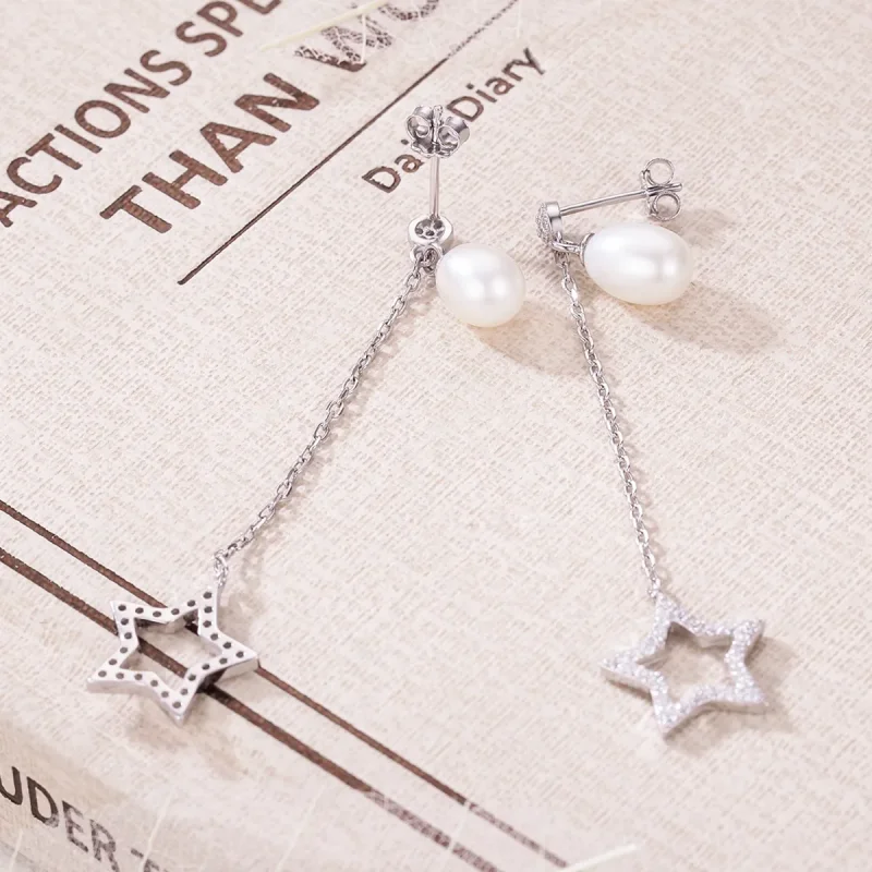 (bilde for) Pandora Style Bright Stars hengende øredobber - VSE127 - Vis 4