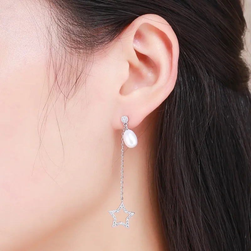 (bilde for) Pandora Style Bright Stars hengende øredobber - VSE127 - Vis 6