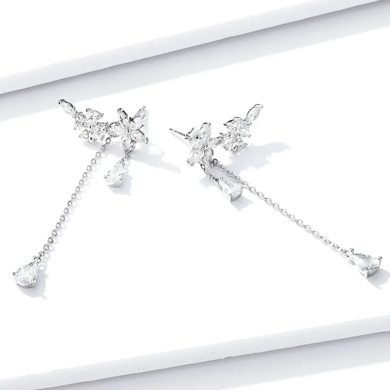 (bilde for) Pandora Style Flower Love Hengende øredobber - BSE288 - Vis 4