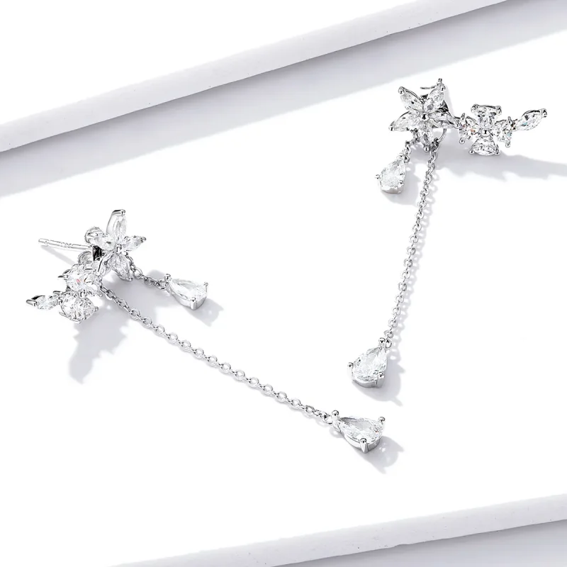 (bilde for) Pandora Style Flower Love Hengende øredobber - BSE288 - Vis 5