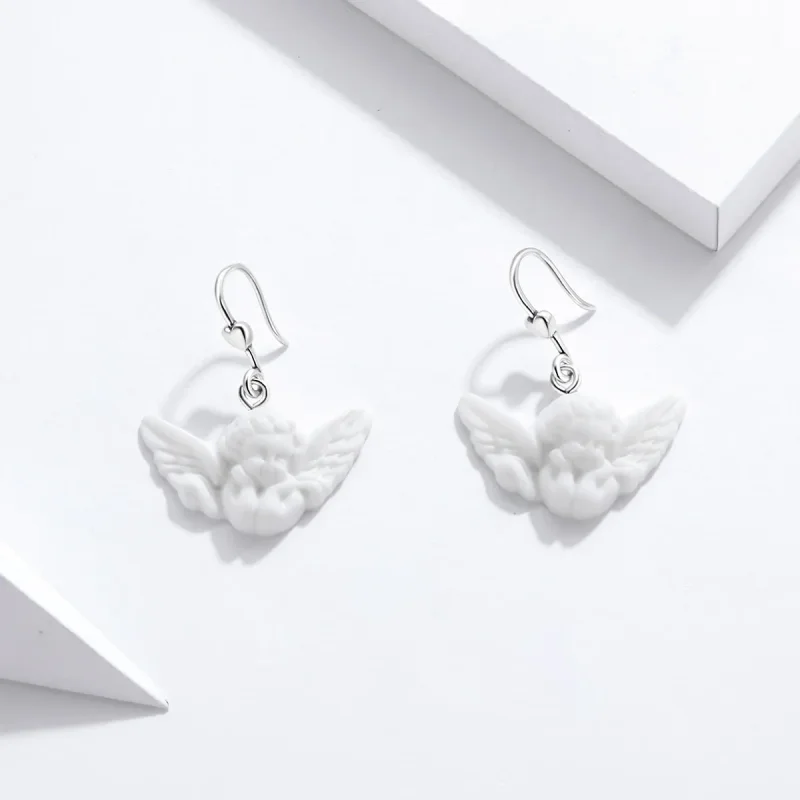 (bilde for) Pandora Style Little Angel Hengende øredobber - SCE944 - Vis 2