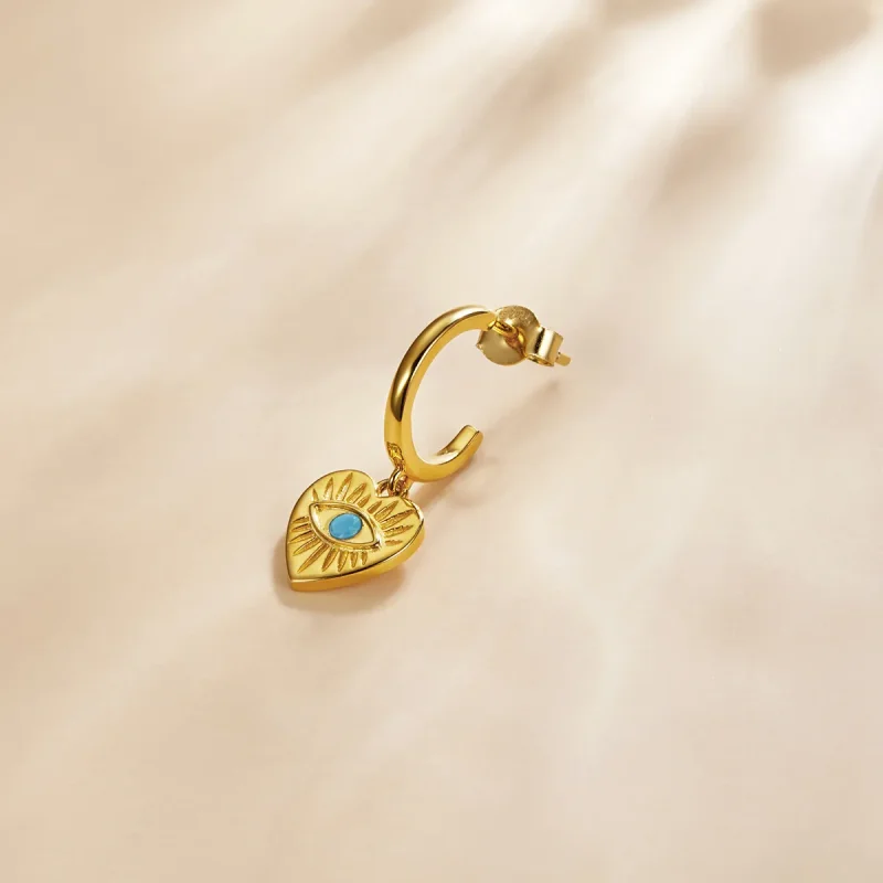 (bilde for) Pandora Style Mysterious Spain - Lucky Heart Hengende øredobber - SCE1141 - Vis 3