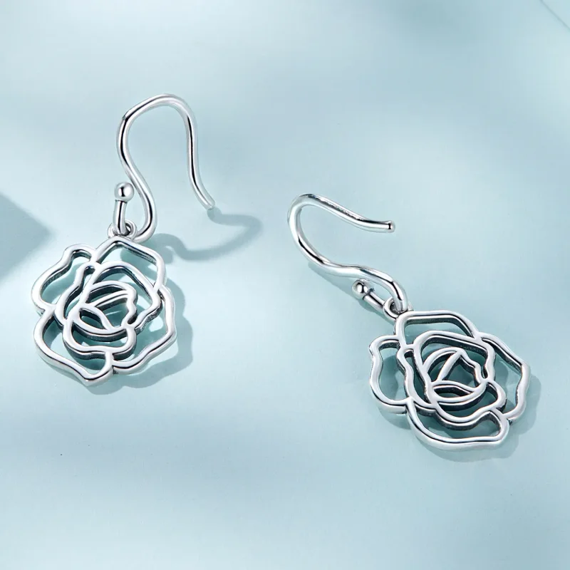 (bilde for) Pandora Style Roses Hengende øredobber - SCE1505 - Vis 3
