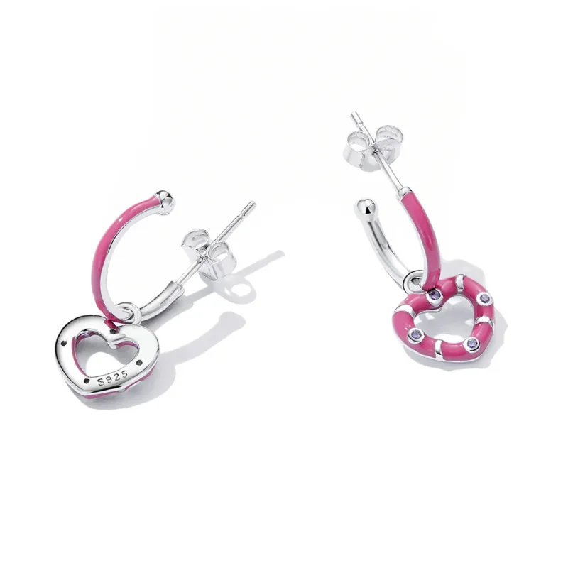 (bilde for) Pandora Style Simple Love Hengende øredobber - BSE596 - Vis 3